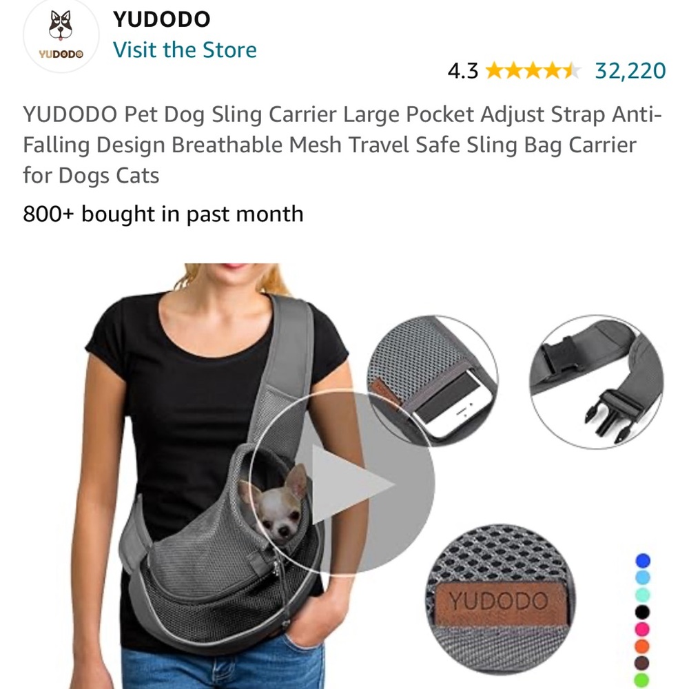 YUDODO Pet Dog, cats Sling